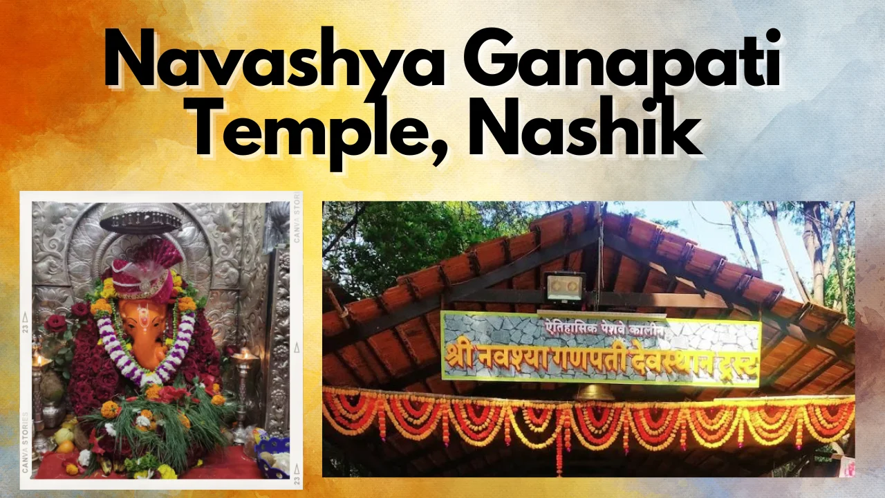 Shree Navshya Ganapati idol in Nashik temple