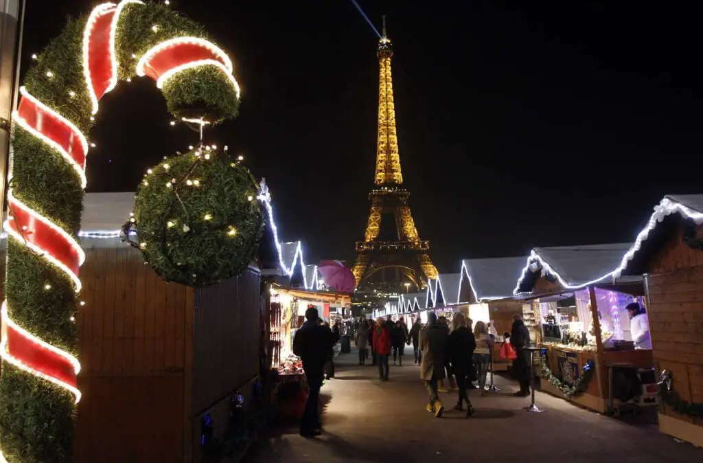 Eiffel Tower, Paris, France - Christmas 2023